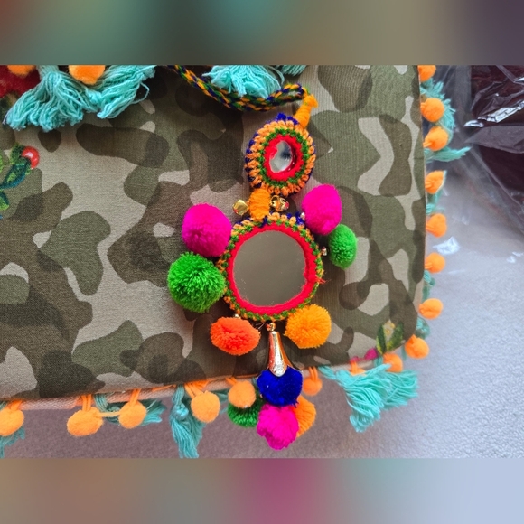 Antica Sartoria By Giacomo Cinque, Beaded Shoulder Bag, Multicolor - Picture 6 of 15